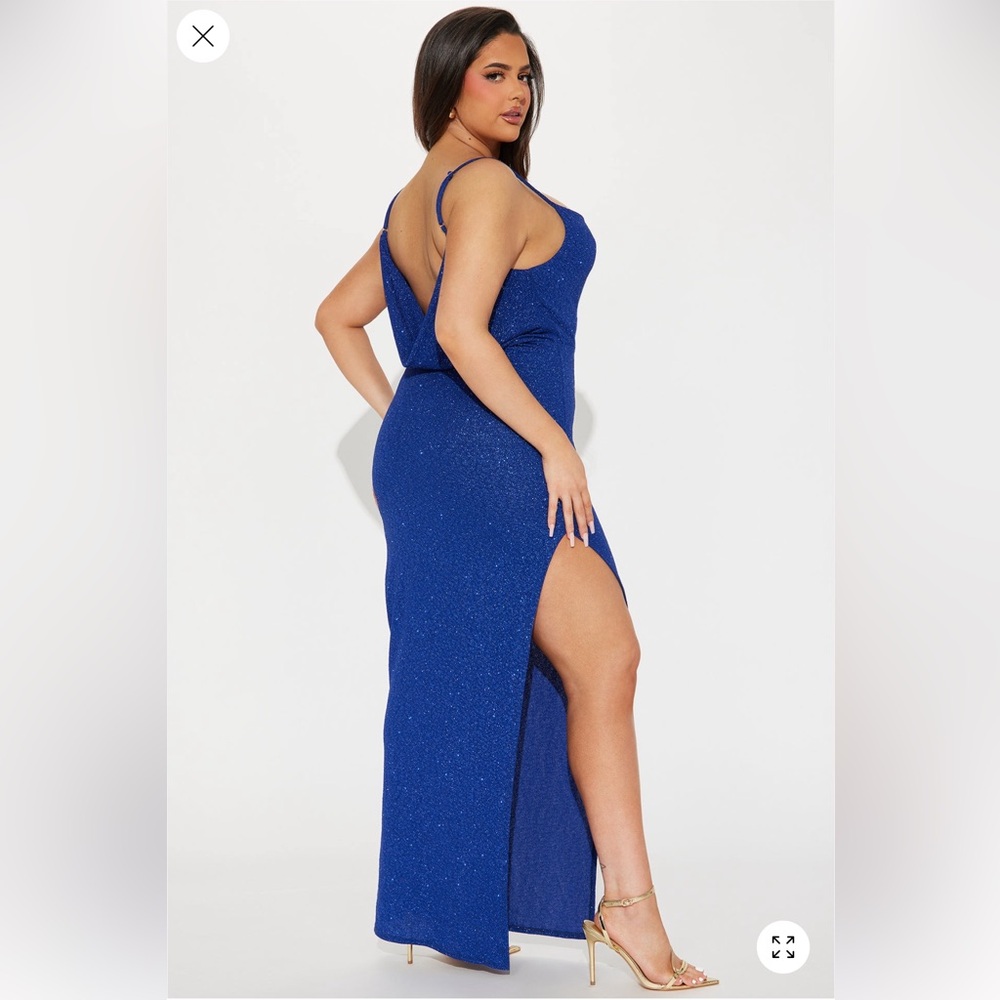 Fashion Nova Royal Blue Maxi Dress - Picture 2 of 2